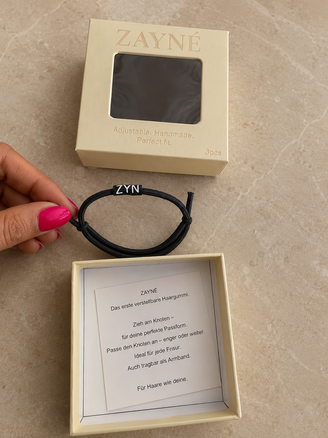 ZAYNÉ Adjustable Hair Tie – 3-Pack